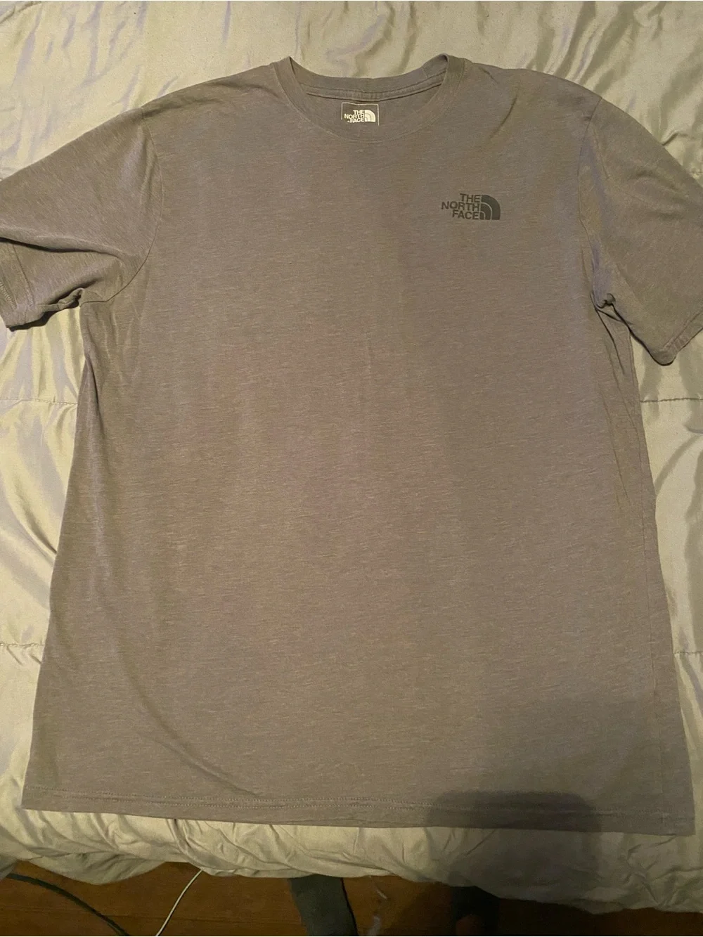 The North Face Mens Gray Graphic Tee - Never Stop Exploring